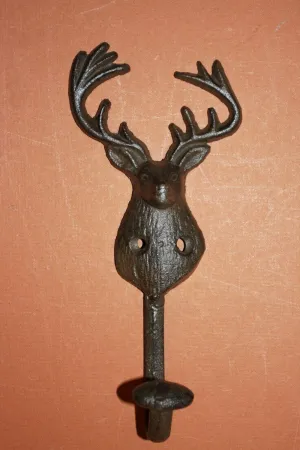12)pcs, Deer hunter wall decor, Elk, cast iron wildlife decor, hunting lodge decor, fast & free shipping, ready to paint,W-51