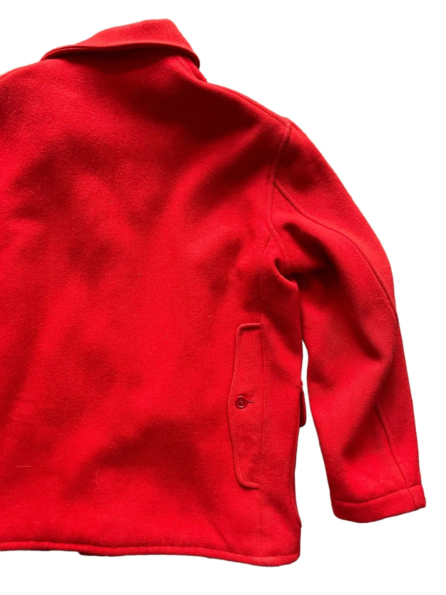 1940s J.O. Ballard & CO Red Wool Hunting Jacket SZ XL
