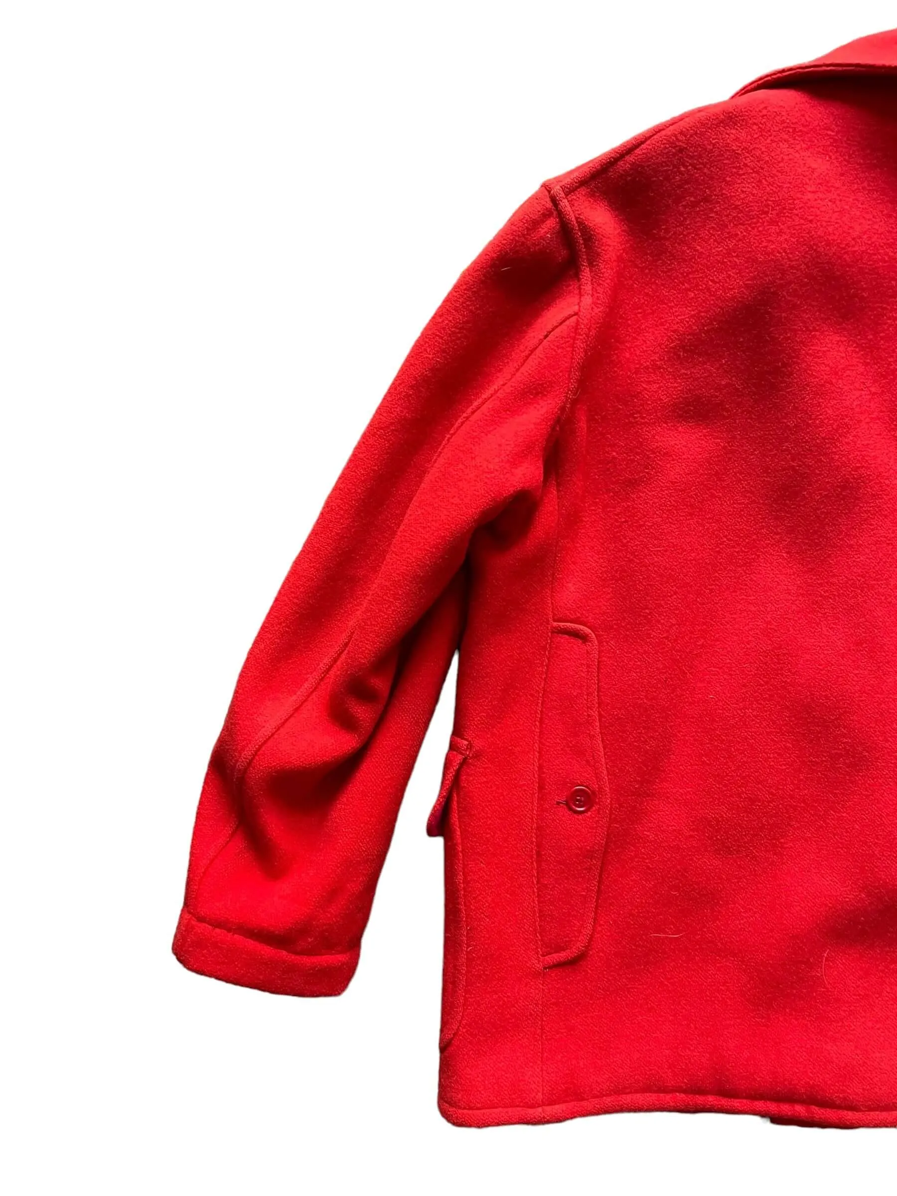 1940s J.O. Ballard & CO Red Wool Hunting Jacket SZ XL