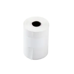 2.25 x 74' White 11mm ID Solid Core Thermal Rolls, Case of 50
