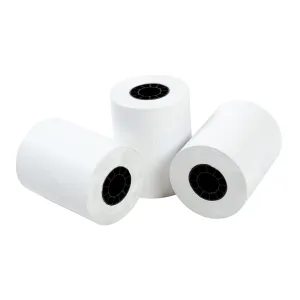 2.25" x 80' White 7/16" ID Core Thermal Rolls, Case of 48