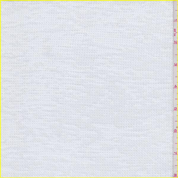 3 1/4 YD PC-White Thermal T-Shirt Knit Fabric