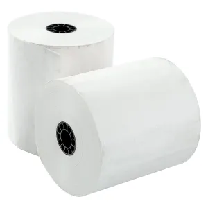 3-1/8" x 273' White 7/16" ID Core Thermal Rolls, Case of 50