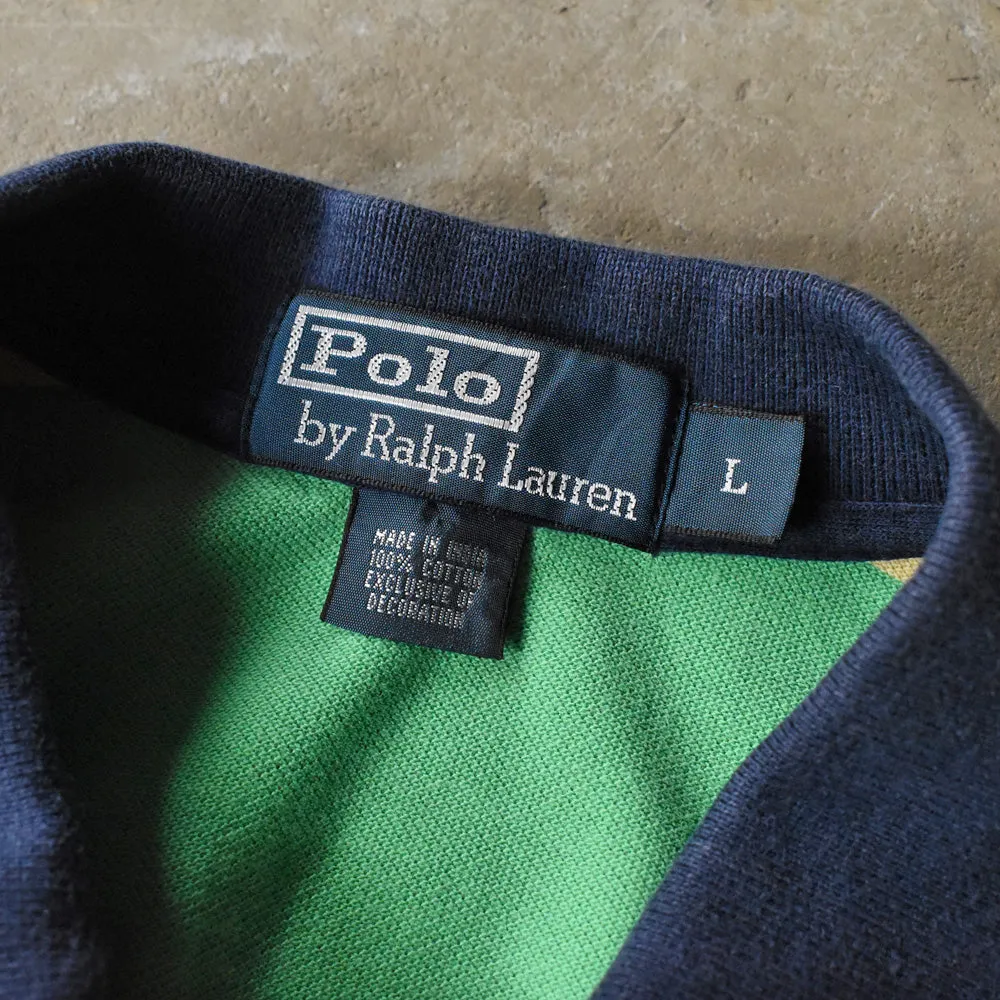 90's Polo Ralph Lauren マルチボーダー ポロシャツ 240724 S2165