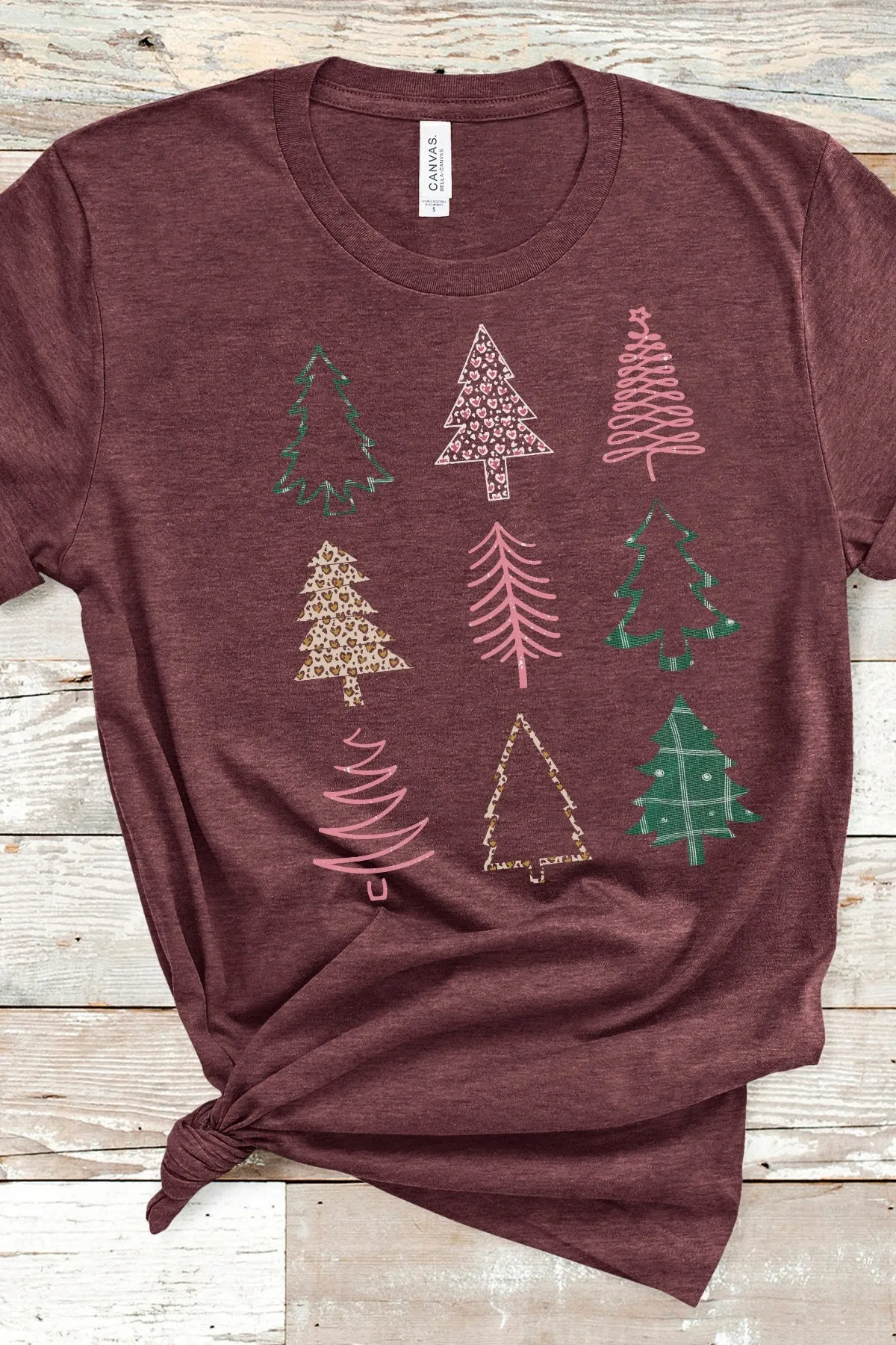 Abstract Christmas Tree Graphic Tee