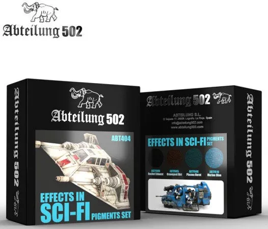Abteilung 502 Paints Effect in Sci Fi Pigment Set (4 Colors) 20ml Bottles