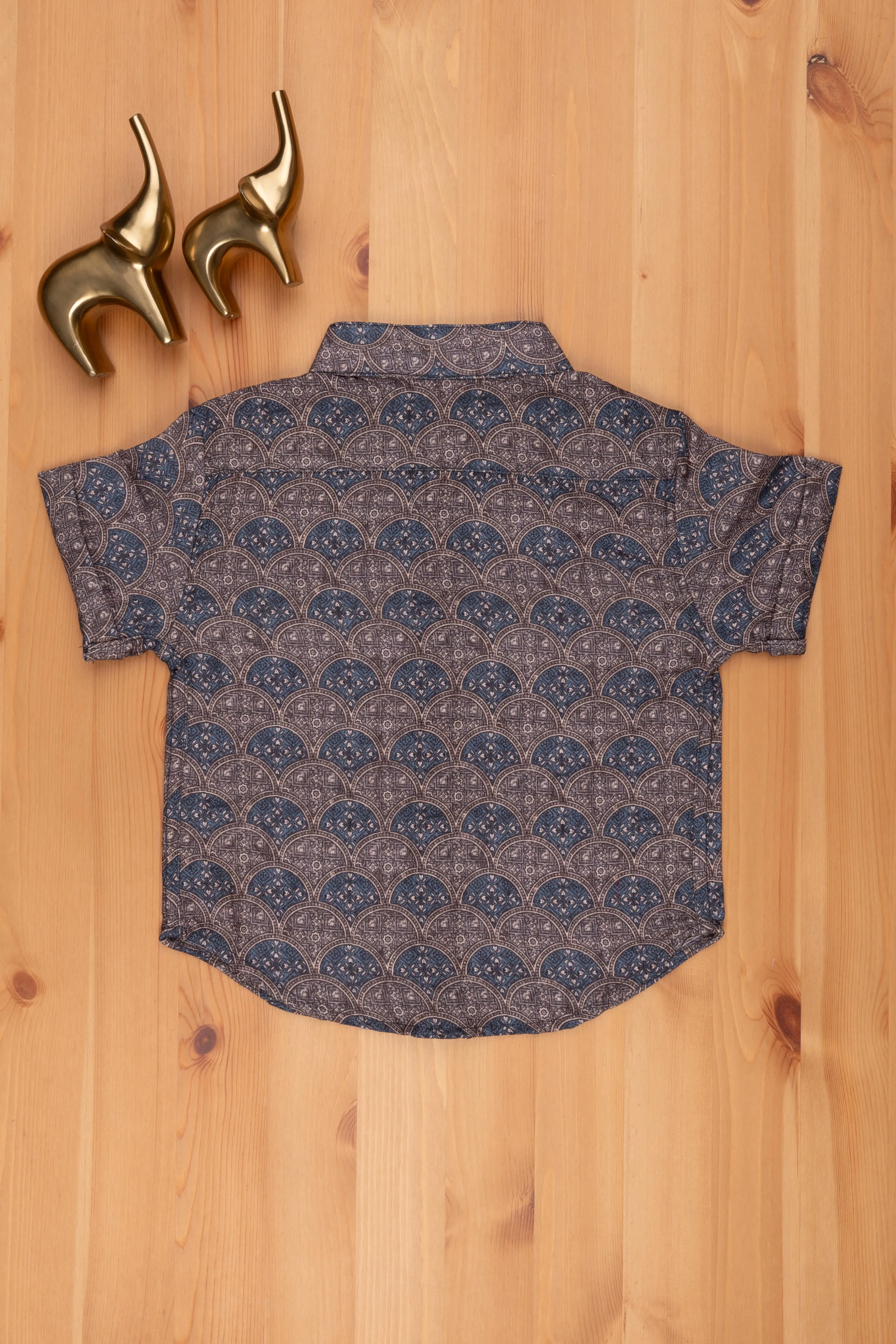 ACN. Rustic Radiance Boys Authentic Shirt with Traditional Touch