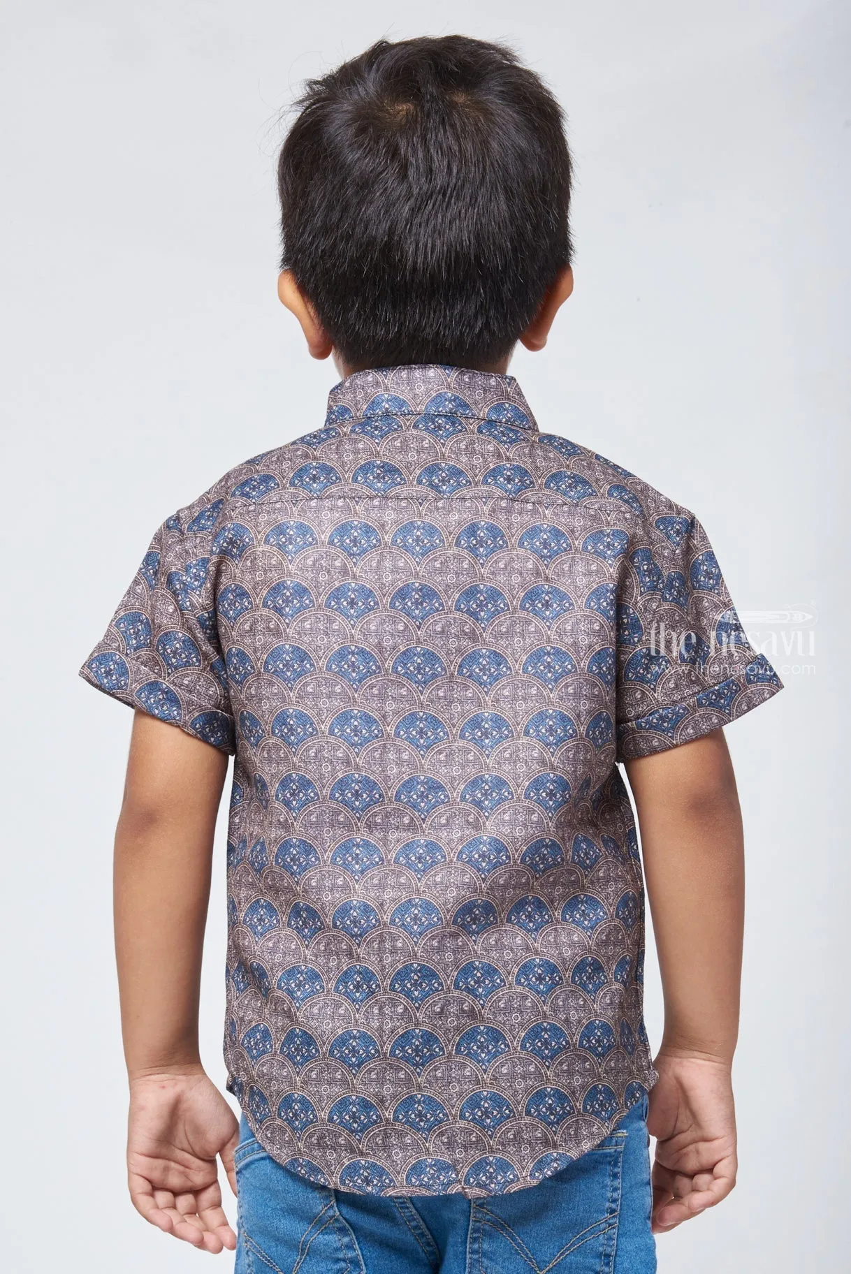 ACN. Rustic Radiance Boys Authentic Shirt with Traditional Touch