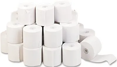 Adding Machine/Calculator Roll 16 Lb 1/2" Core 2-1/4" X 130 Ft White 100/Ct