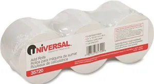 Adding Machine/Calculator Roll' 16 Lb' 1/2" Core' 2-1/4" X 150 Ft' White' 3/Pack