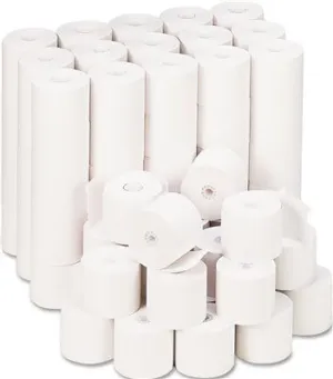 Adding Machine/Calculator Roll 16 Lb 1/2" Core 2-1/4" X 165 Ft White 100/Ct