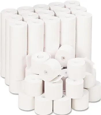 Adding Machine/Calculator Roll 16 Lb 1/2" Core 2-1/4" X 165 Ft White 100/Ct