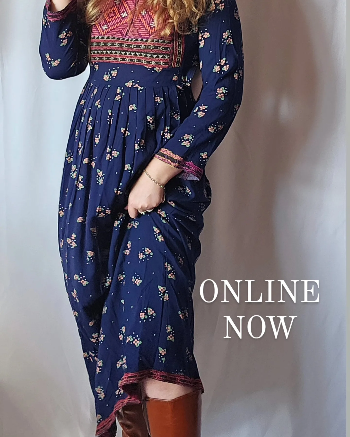 AFGHAN Maxi Genuine Vintage dress Small SMALL