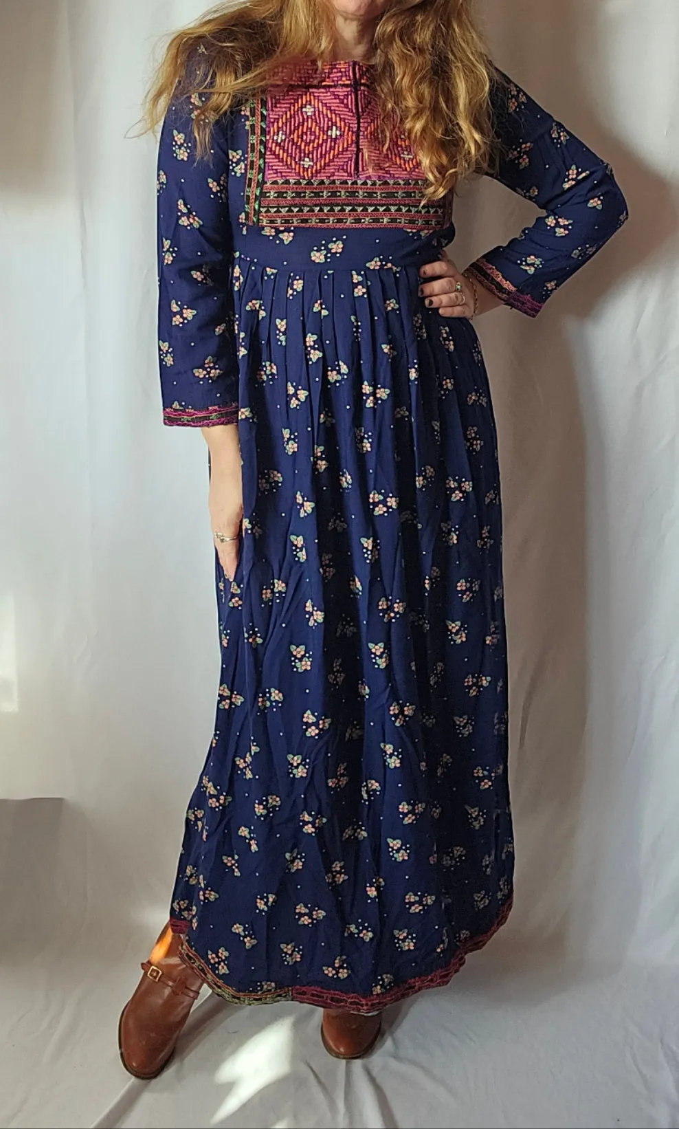 AFGHAN Maxi Genuine Vintage dress Small SMALL