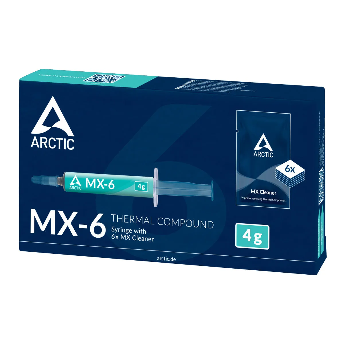 Arctic MX-6 (4g) with 6pcs MX Cleaner | Thermal Compound
