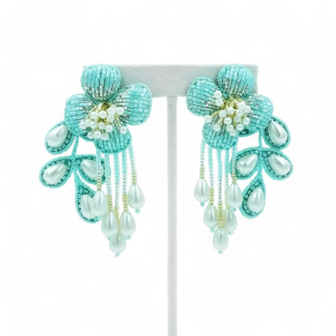 Autumn Earrings - Sky Blue
