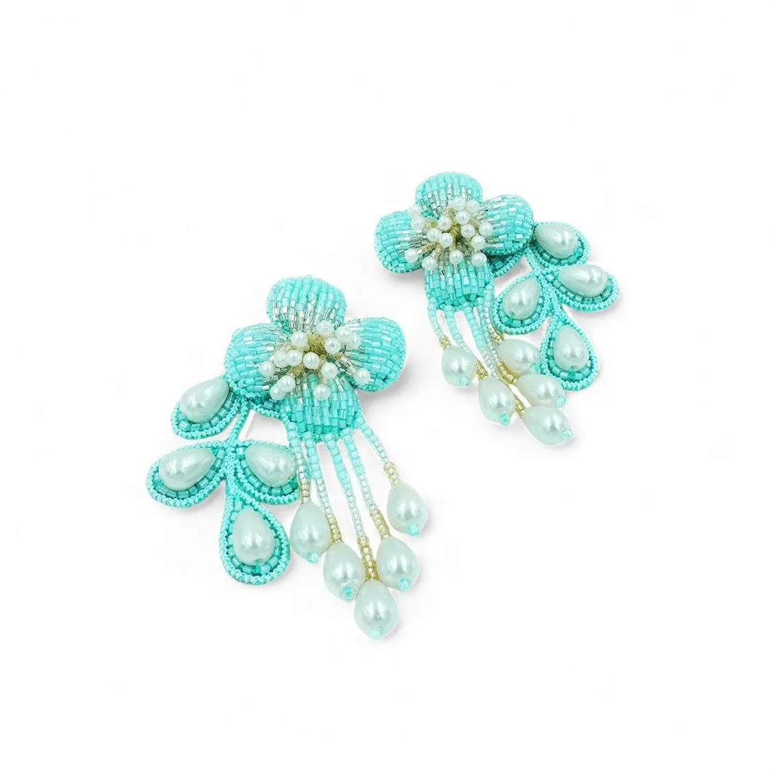 Autumn Earrings - Sky Blue