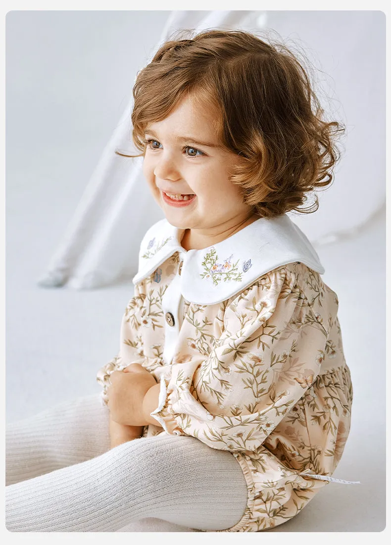 Baby Gardenia Long Sleeve Bodysuit