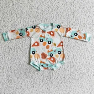 baby Thanksgiving pumpkin pie romper LR0061