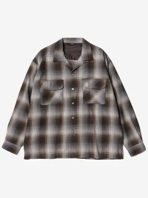 Beams Ombre Open Collar - Brown