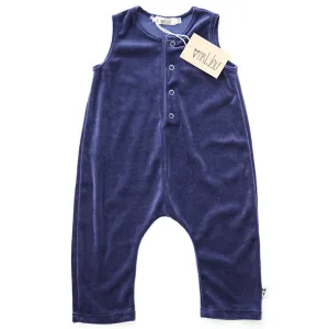 Bennet Romper - Navy Velvet