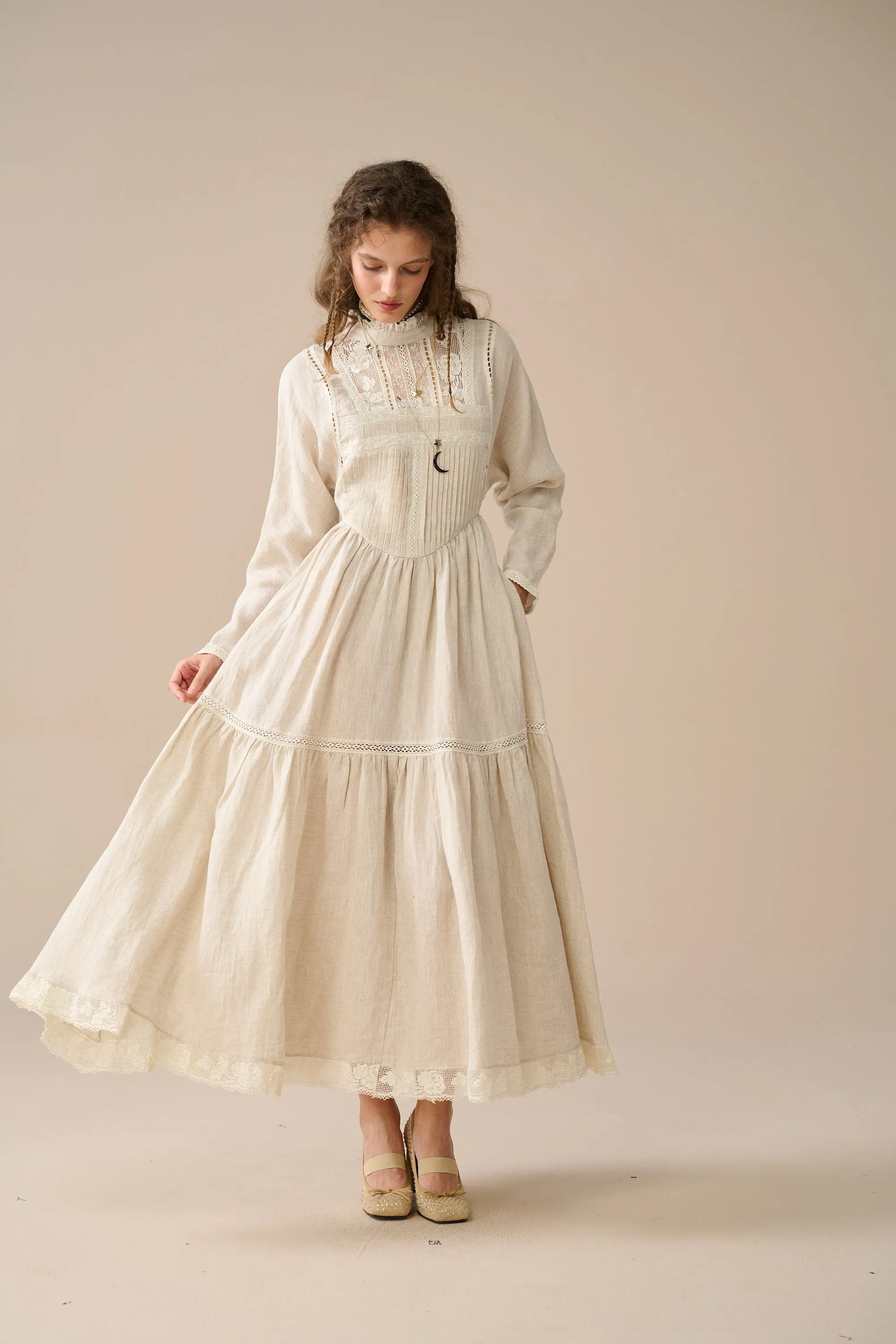 Beverly 31| victorian linen dress
