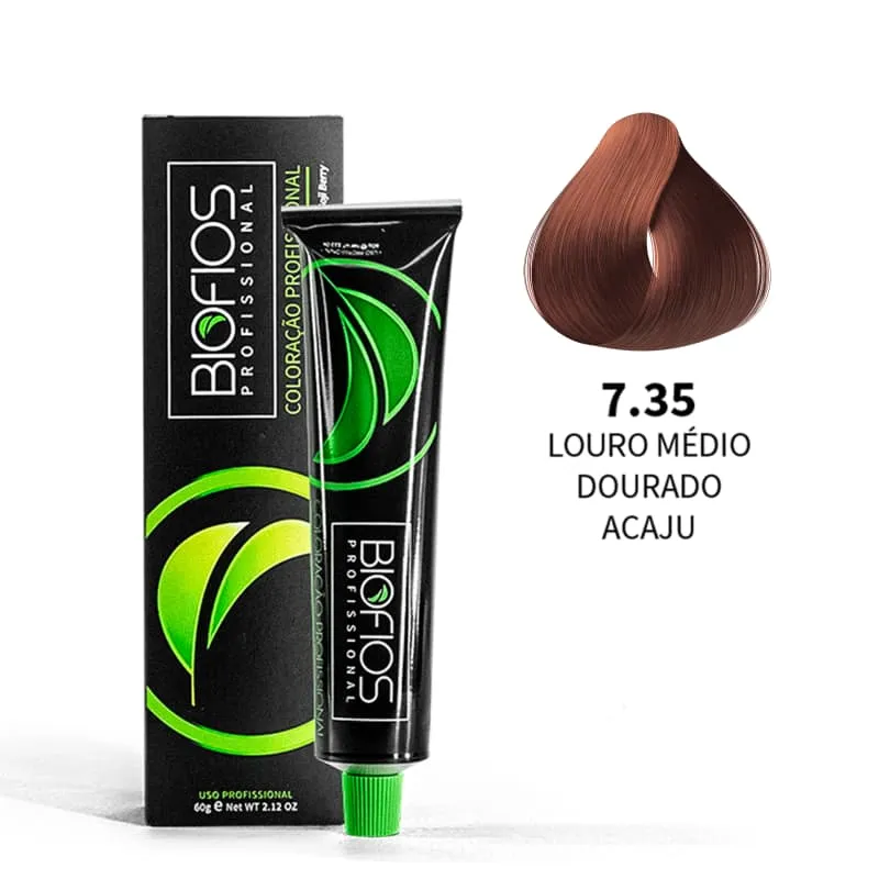 Biofios Profissional 7.35 Medium Golden Blond Acaju- Coloring 60g