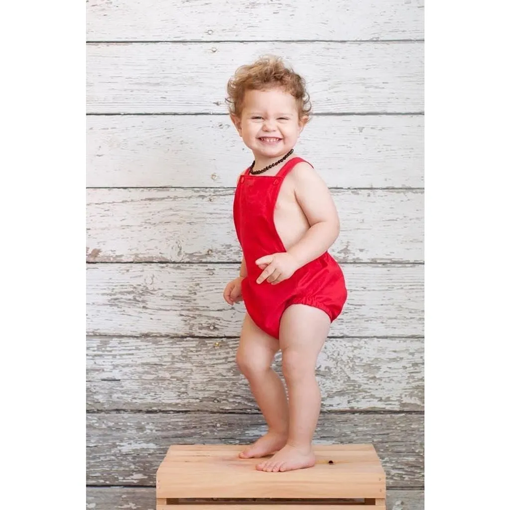 Black Boho Baby Romper