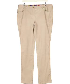 Boden Beige 5 Pocket fine Corduroy Slim Trousers UK 20