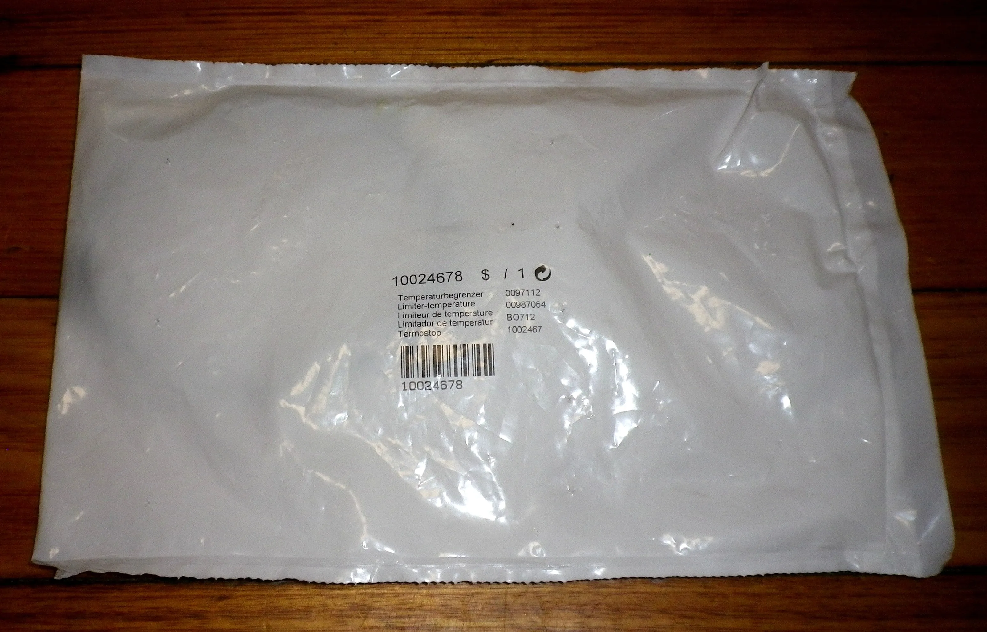 Bosch Fridge Defrost Overtemp Thermal Fuse 72degC - Part # 10024678