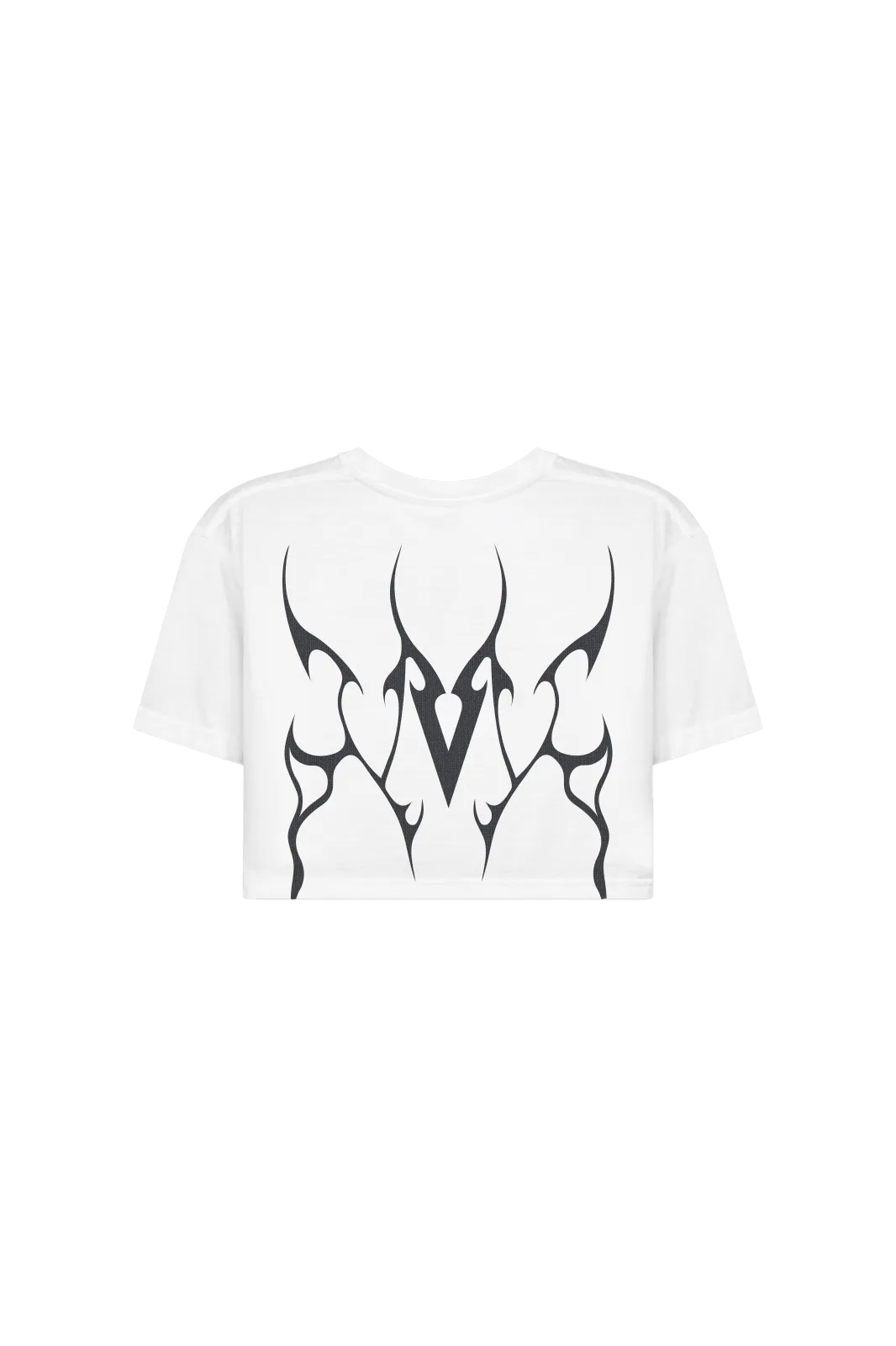 BOXY T-SHIRT BLACK VEINS GRAPHIC - Optic White