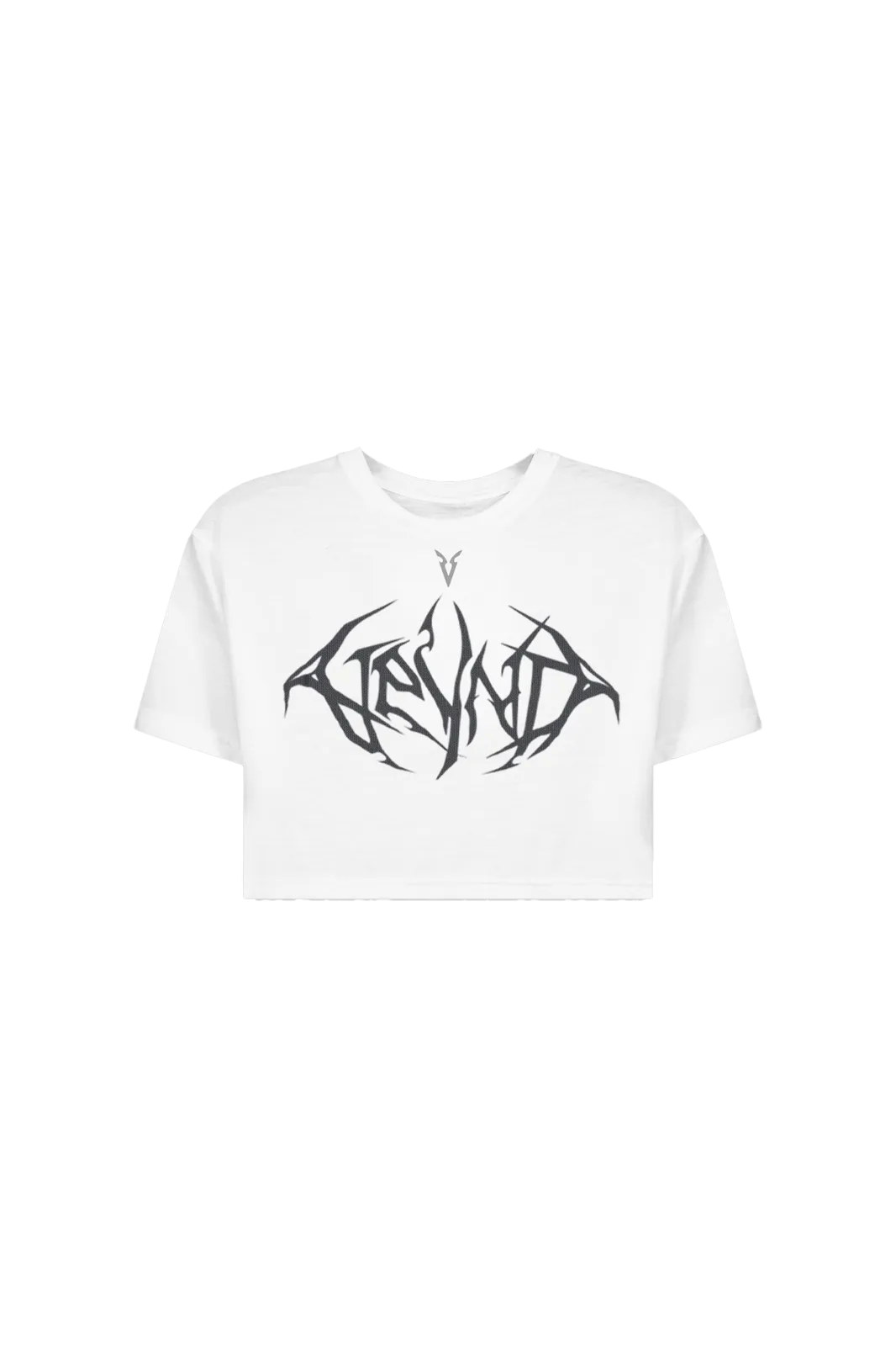 BOXY T-SHIRT BLACK VEINS GRAPHIC - Optic White
