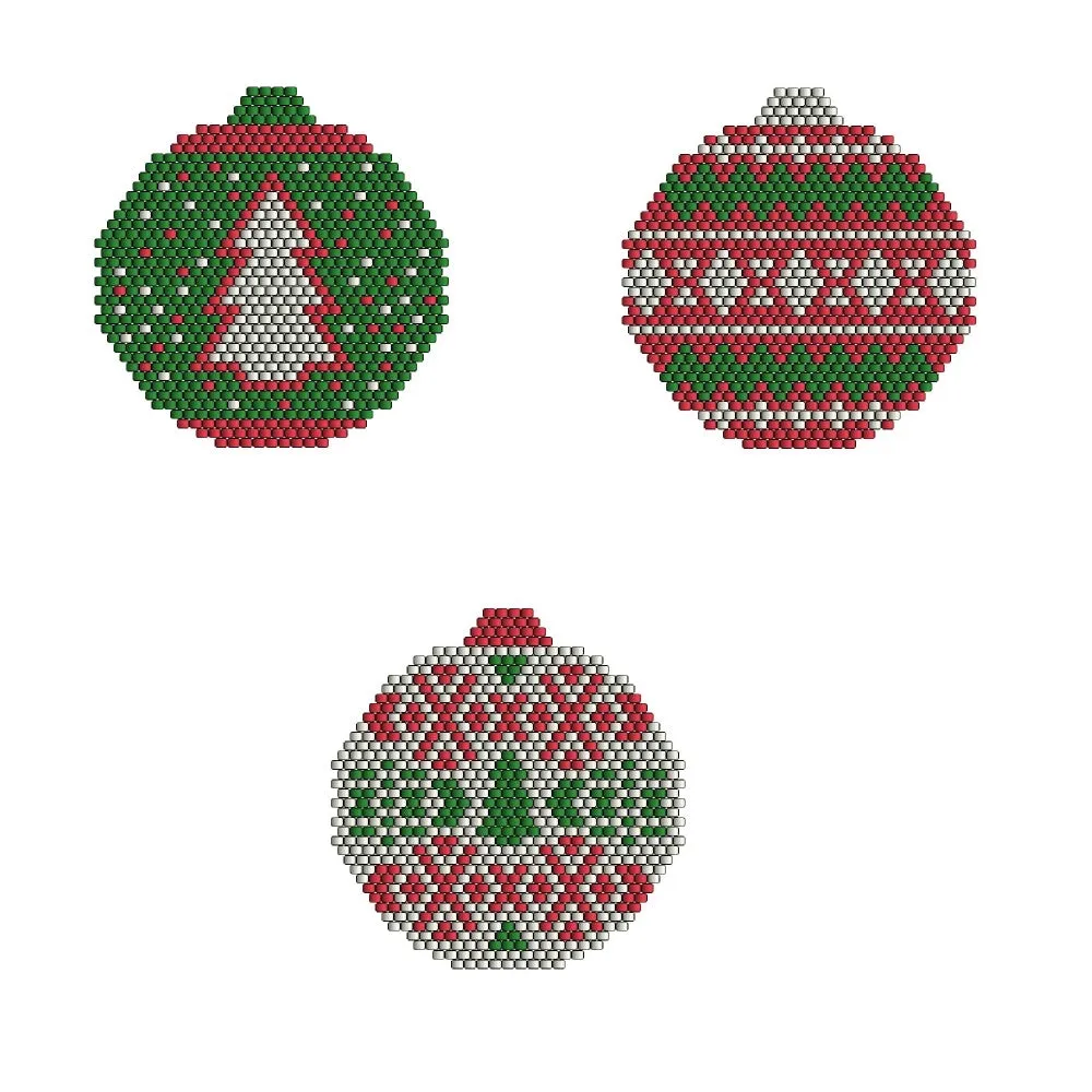 Brick Stitch Ornaments