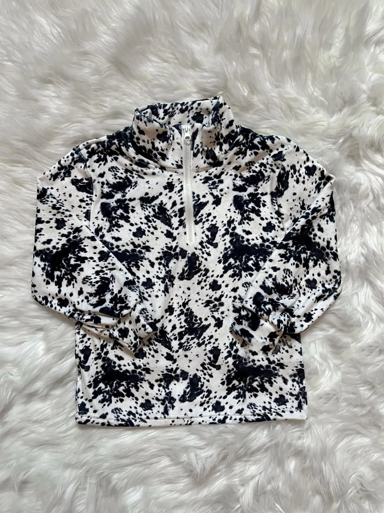 BT0960 long sleeve cow hunting rodeo zipper boy top coat pullover  202409 preorder