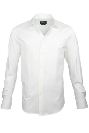 Bugatchi OoohCotton Stretch Shirt White