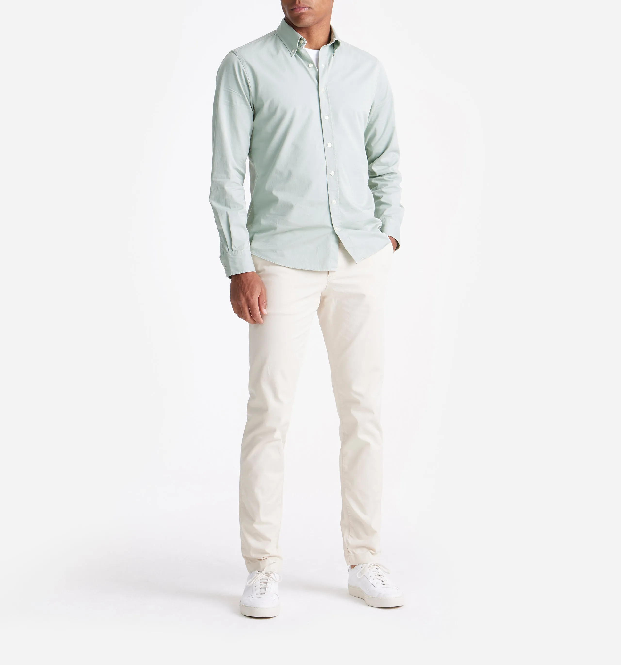 Button Down Garment Dyed Shirt Desert Sage