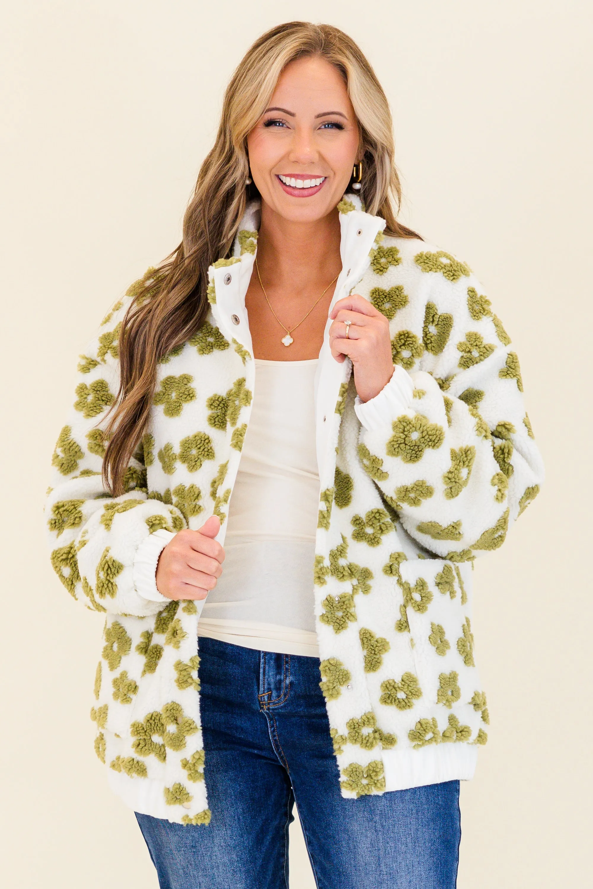 Cafe Conversations Jacket, Green