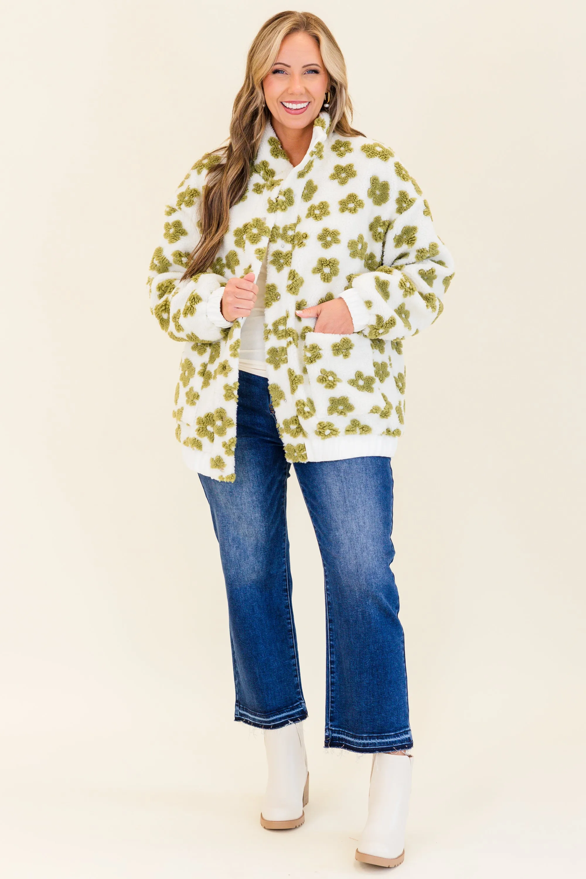 Cafe Conversations Jacket, Green