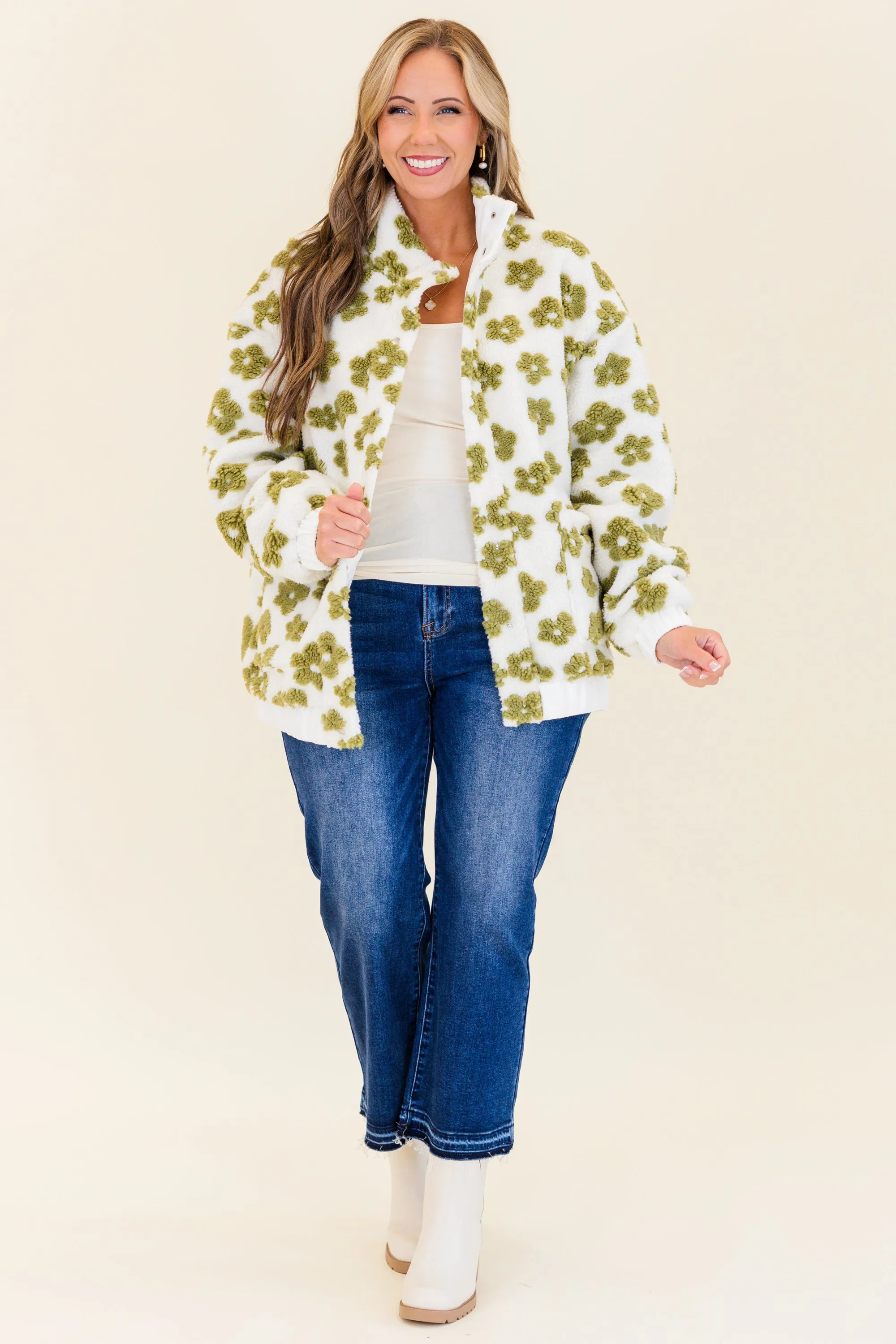 Cafe Conversations Jacket, Green