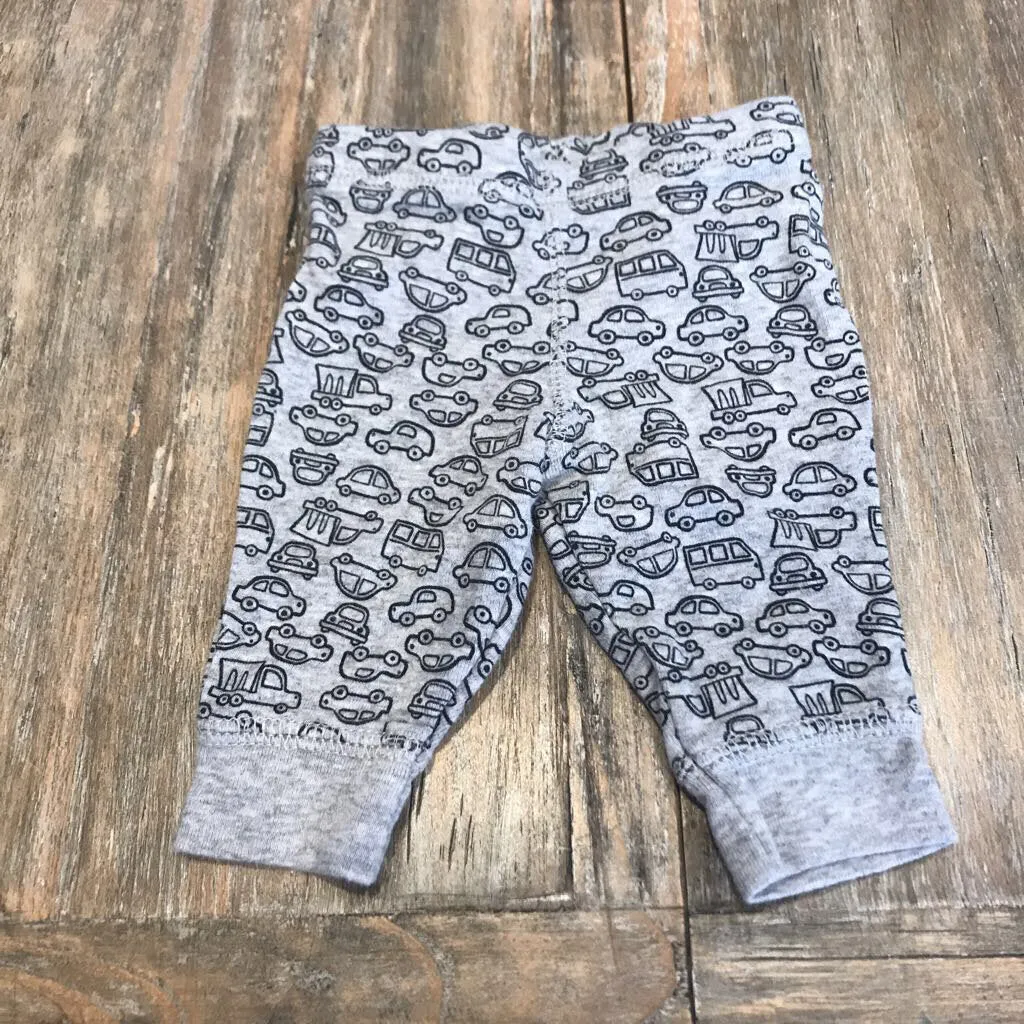 Carters Cotton Grey cars lght/wght Sweatpants NB