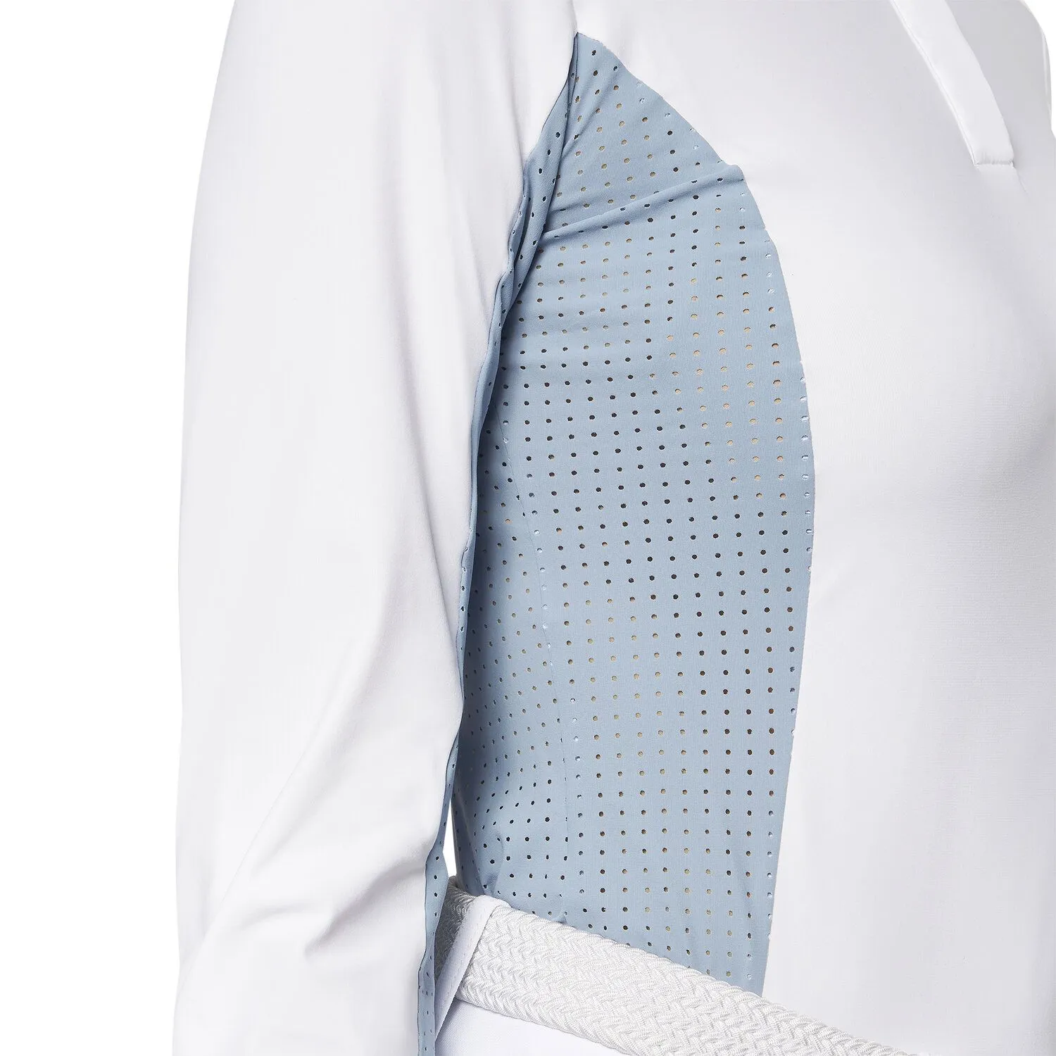 CAVALLERIA TOSCANA JERSEY L/S COMP SHIRT W/ PERFORATED INSERTS