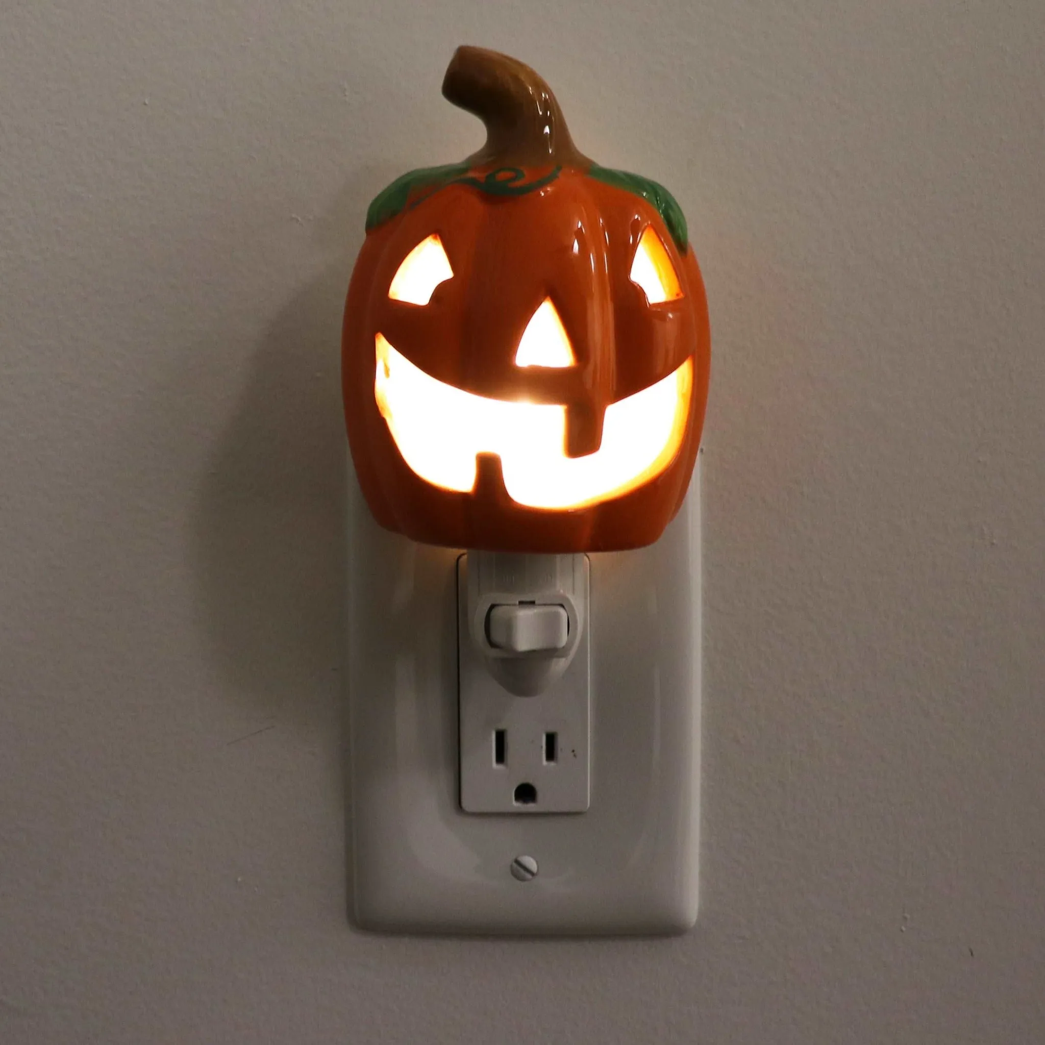 Ceramic Christmas Pumpkin Night Light