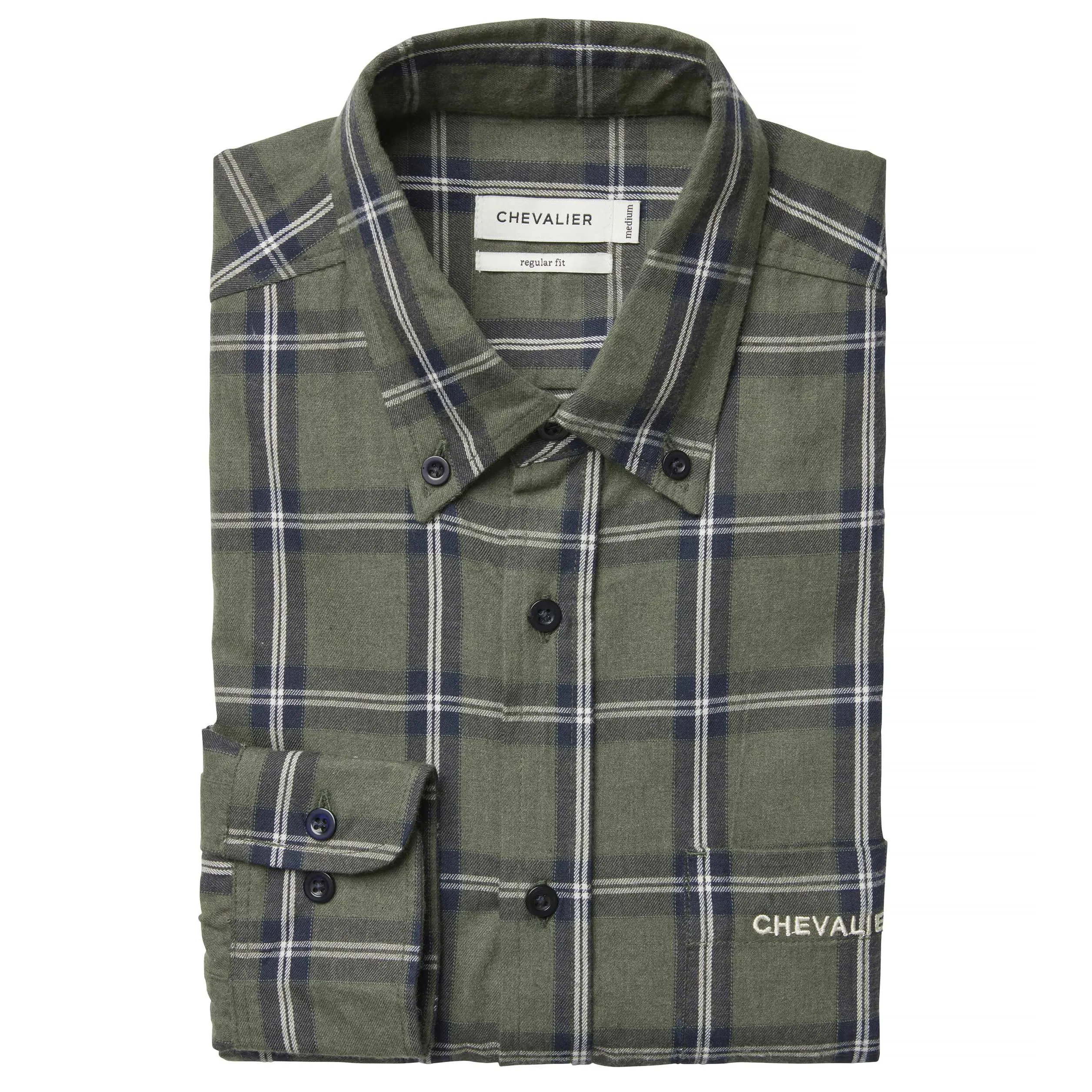 Chevalier Men&#x27;s Bear Shirt Tree Green Checked | Buy Chevalier Men&#x27;s Bear Shirt Tree Green Checked here | Outnorth