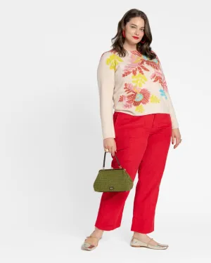 Chloe Corduroy Pant Red | Red