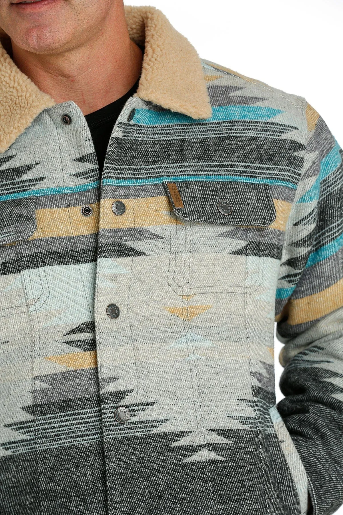 Cinch Men Aztec Wooly Trucker Jacket