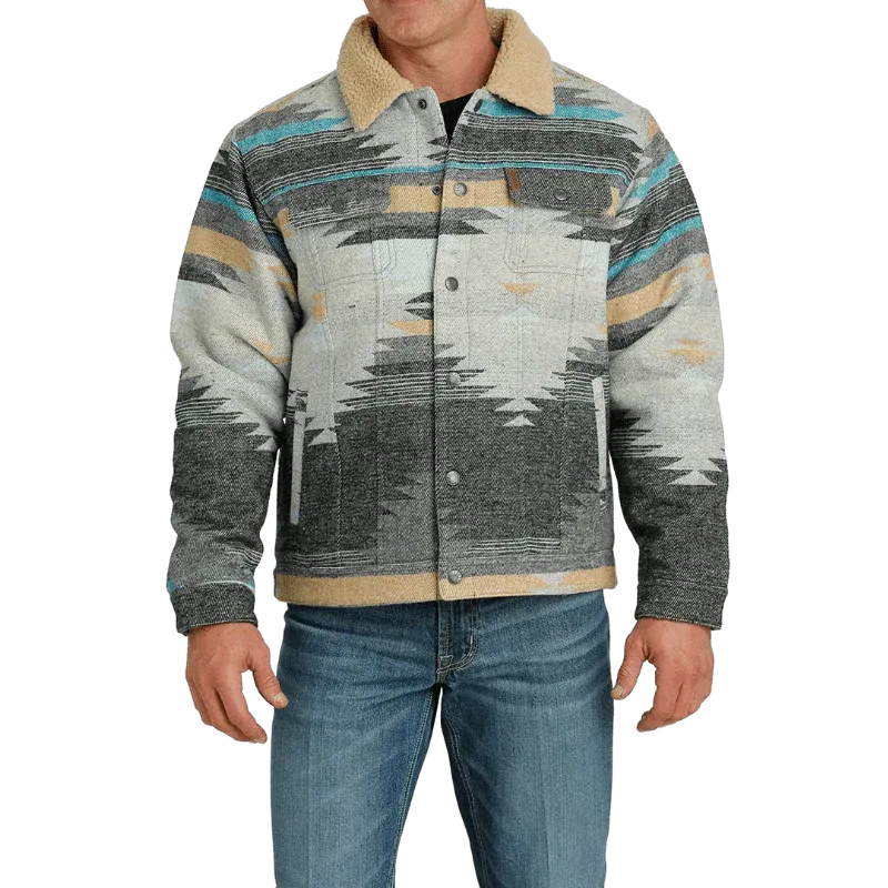 Cinch Men Aztec Wooly Trucker Jacket