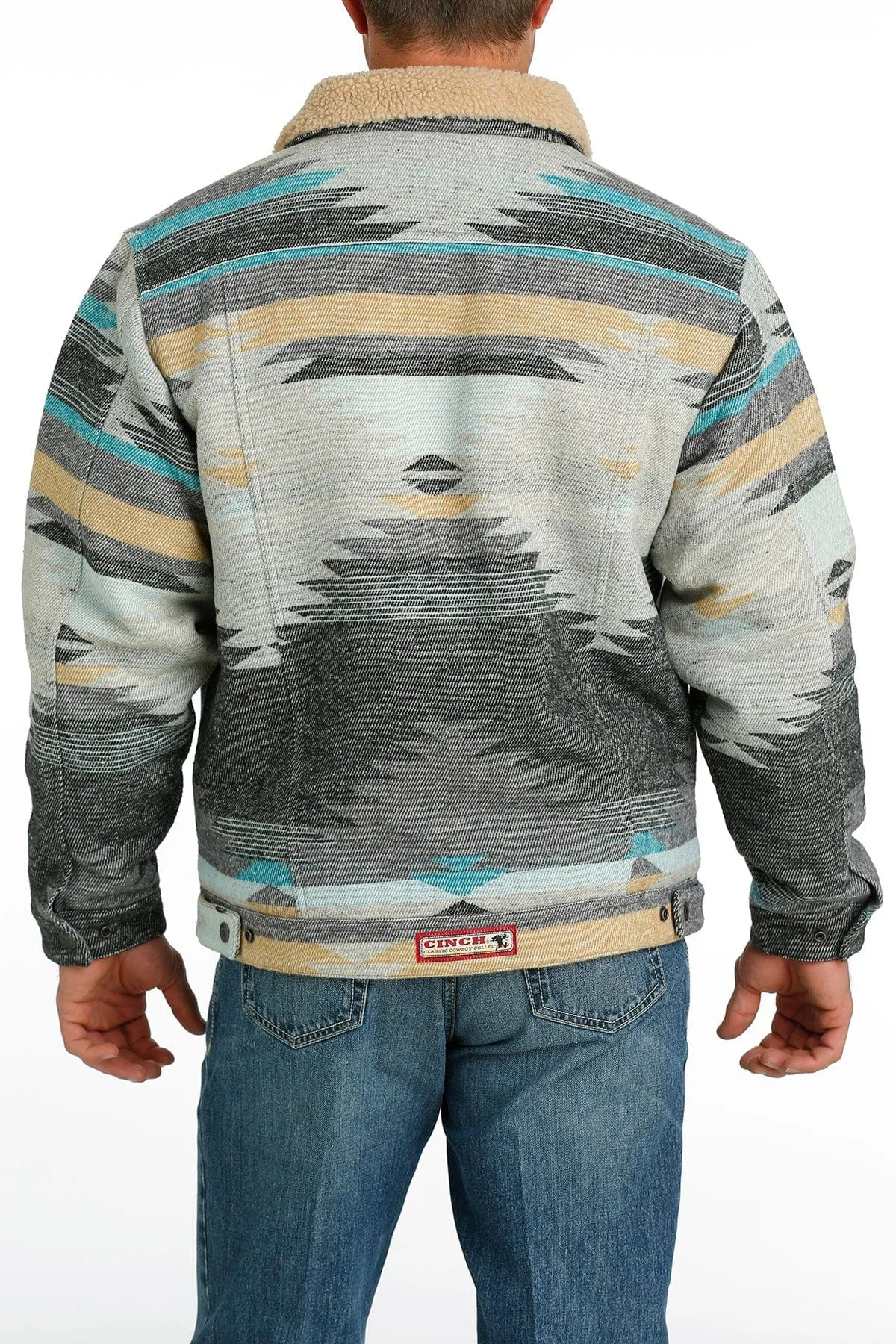 Cinch Men Aztec Wooly Trucker Jacket