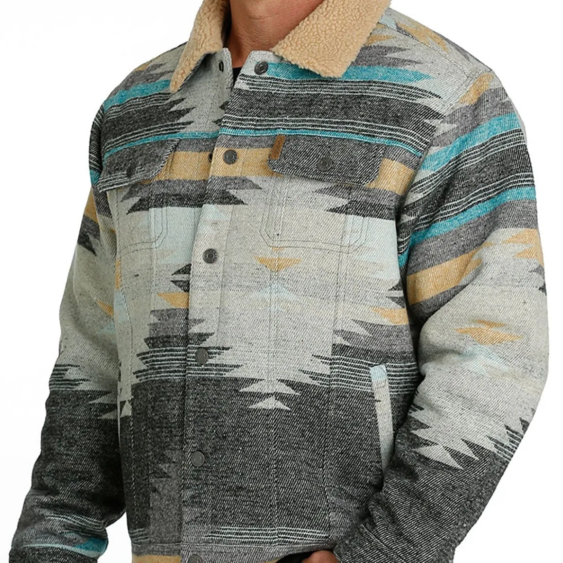 Cinch Men Aztec Wooly Trucker Jacket