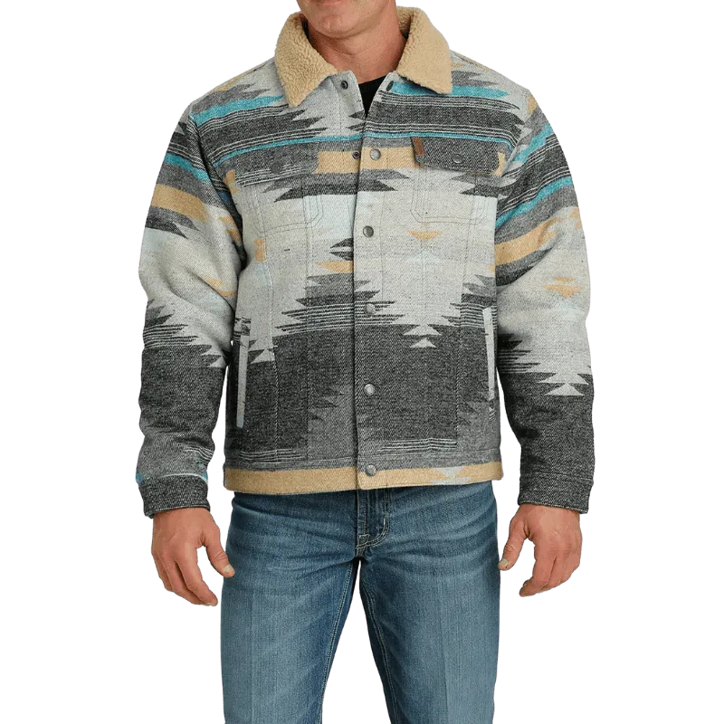 Cinch Men's Aztec Wooly Trucker Jacket MWJ1511008