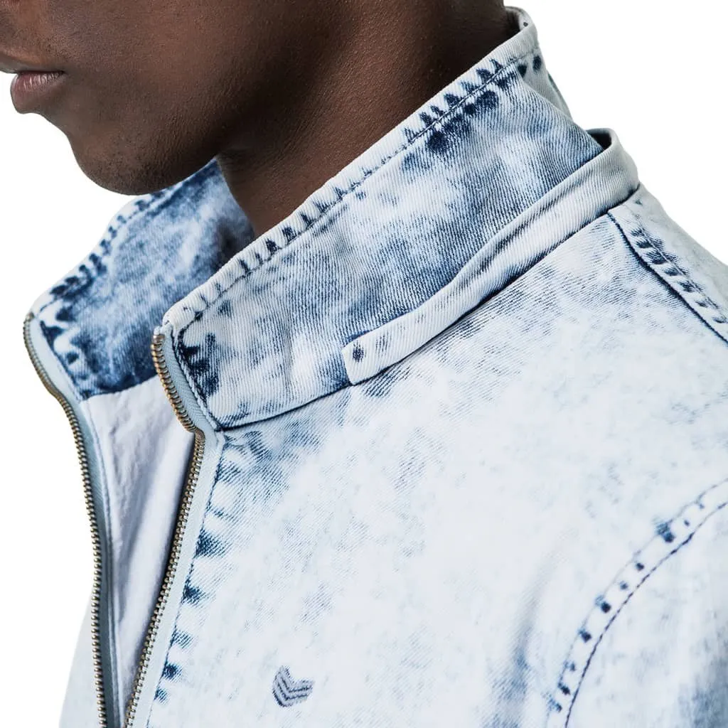 Compound Denim Pullover Jacket - Acid Wash